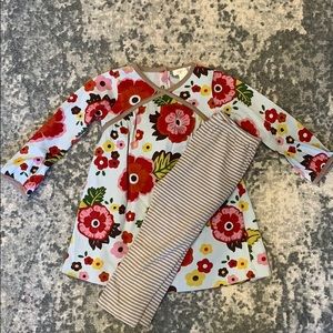 Angel Dear 18-24 month floral/stripe top & bottom